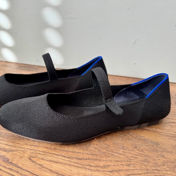 New Rothy's The Square Mary Jane Shoes Flats Black Women's Size 7 - Picture 2 of 7